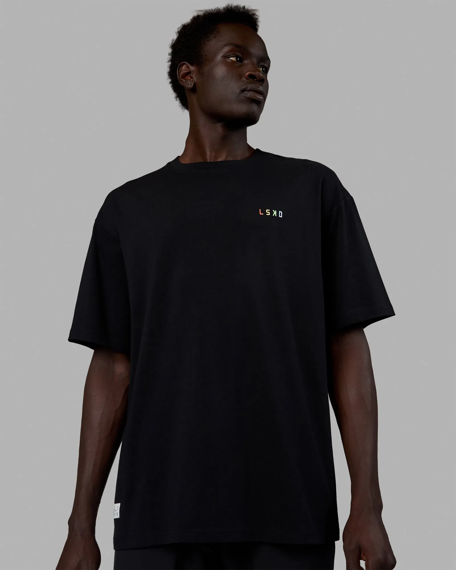 Unisex VS6 FLXCotton Tee Oversize - Pride-Black sold by LSKD product image thumbnail 3