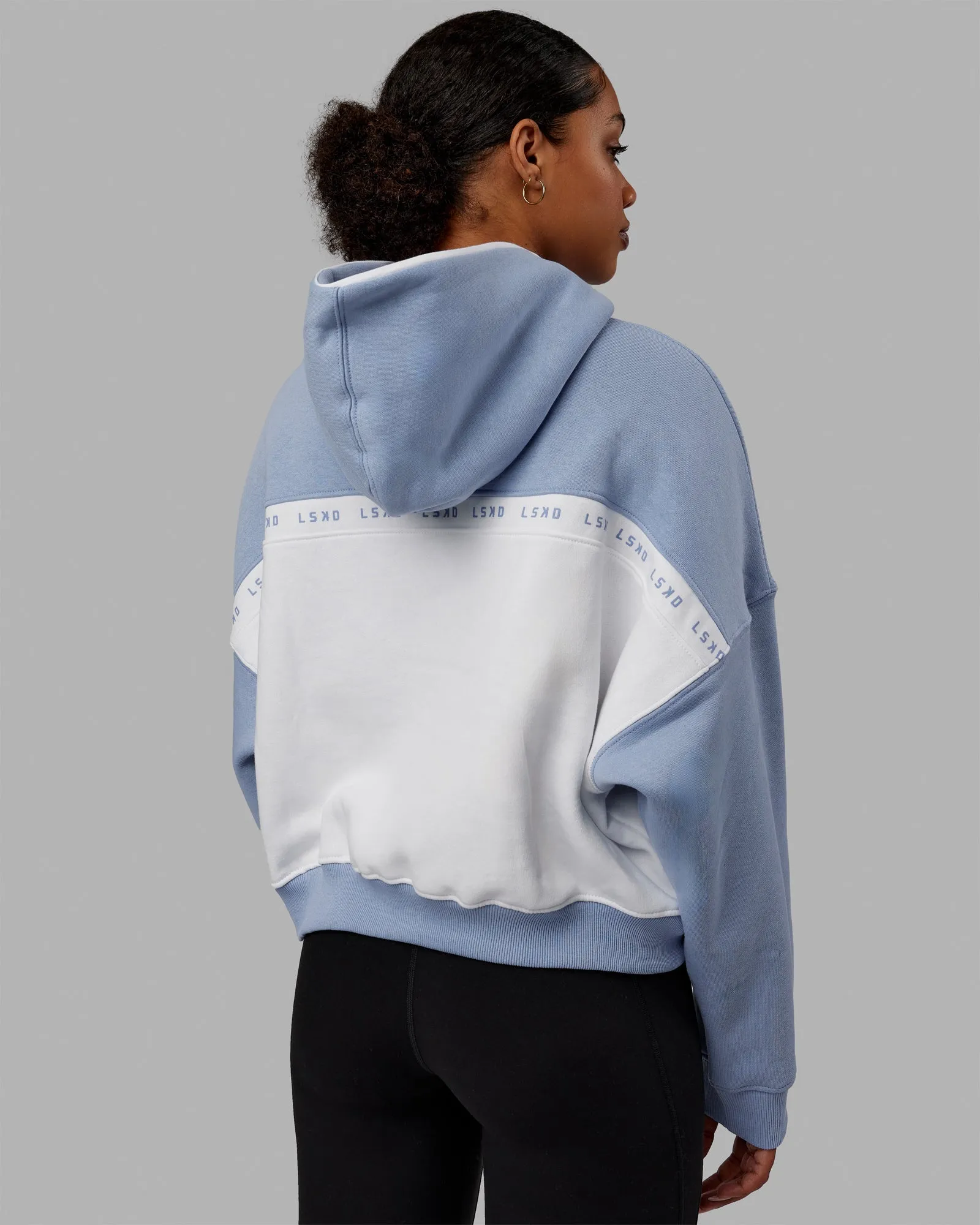 Extend Hoodie - Arctic Blue-White sold by LSKD product image thumbnail 4