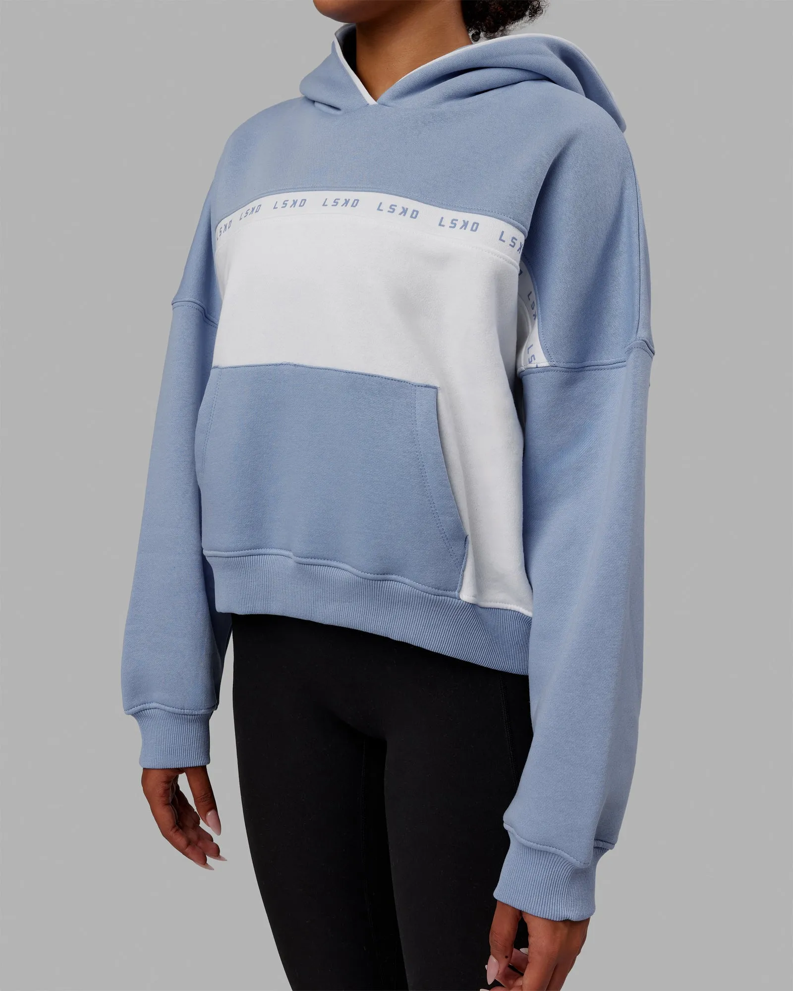 Extend Hoodie - Arctic Blue-White sold by LSKD product image thumbnail 3