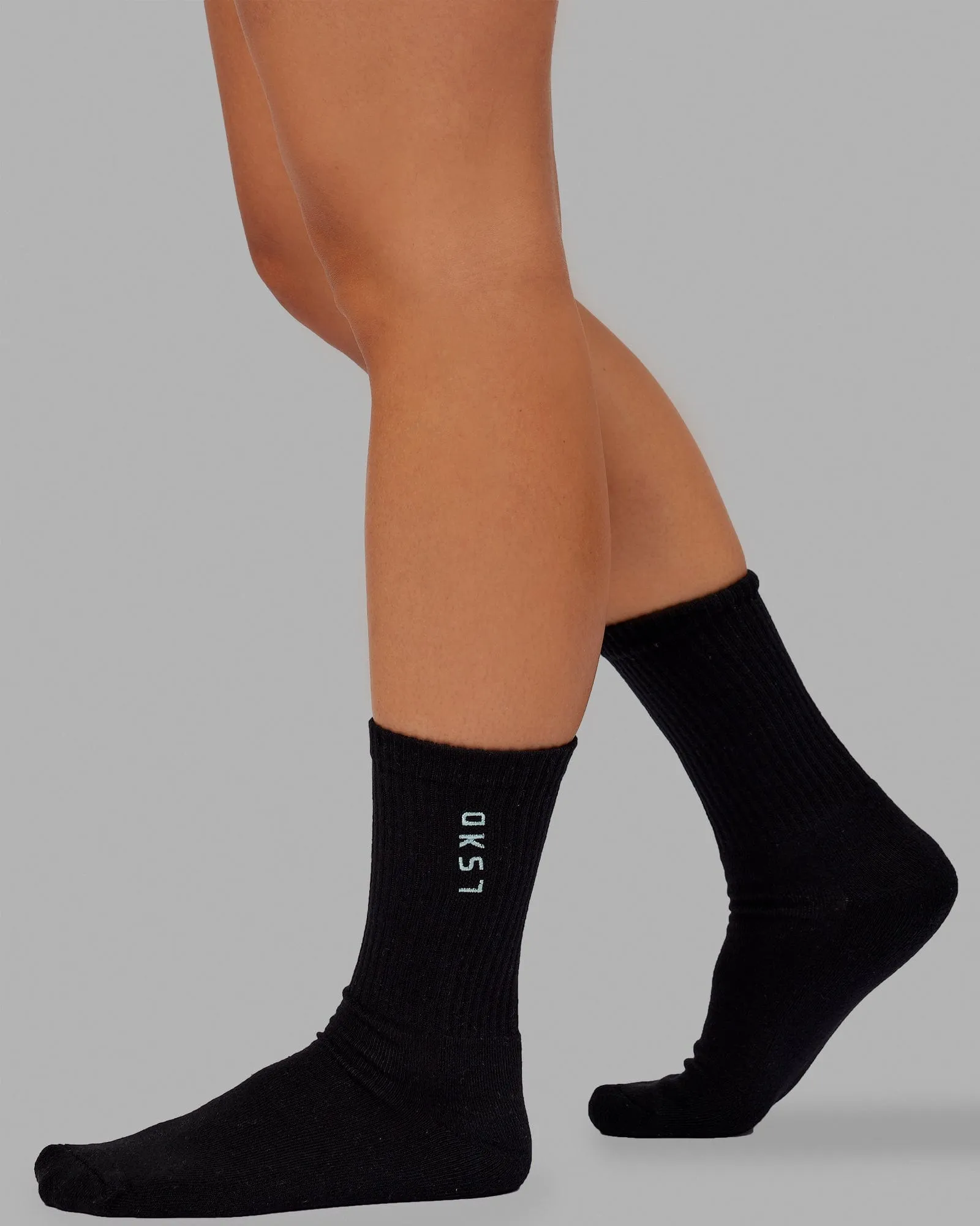 Signal 3 Pack Crew Socks - Black-Turq-Tang-Pink sold by LSKD product image thumbnail 3