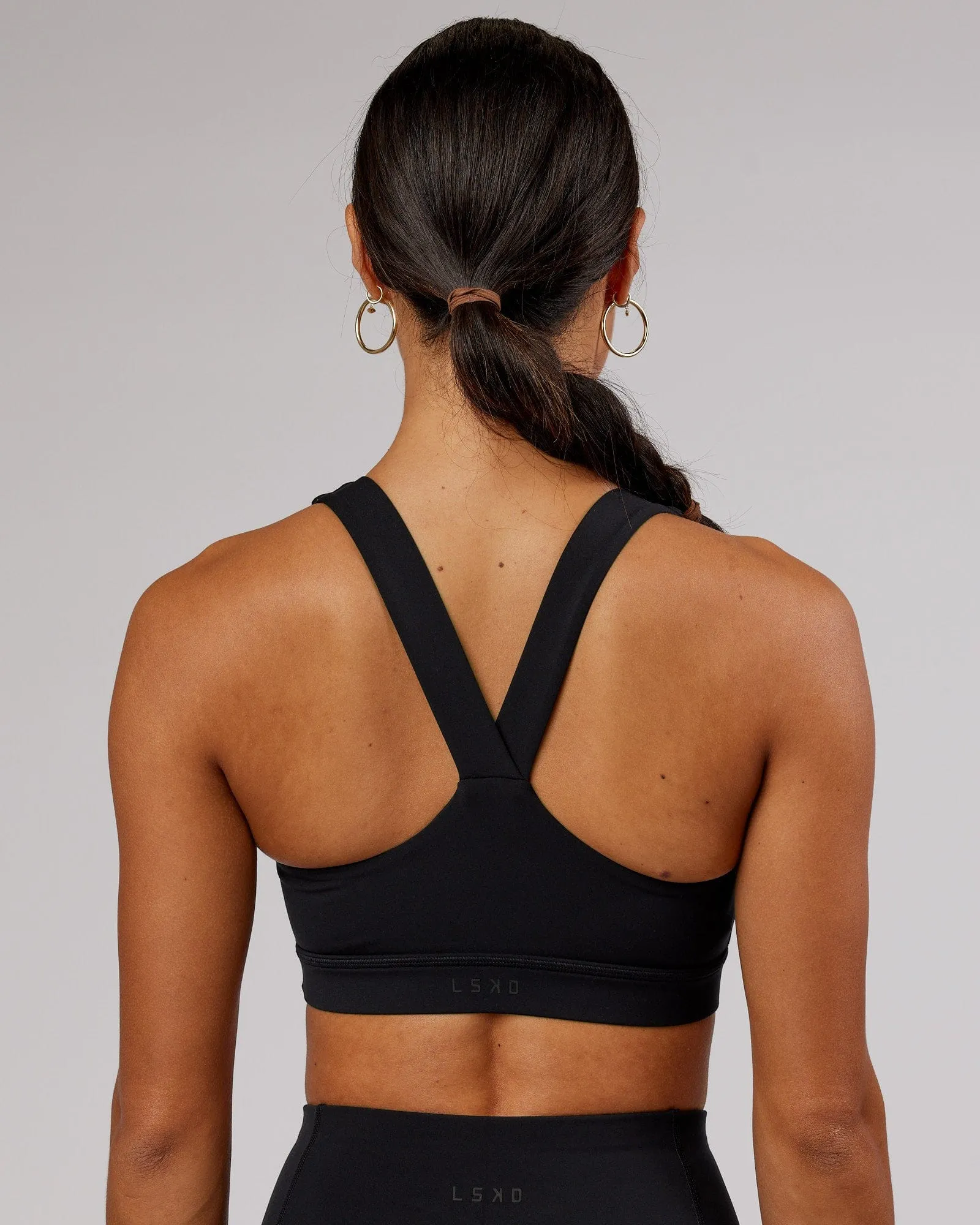 Rep Sports Bra Small Logo - Black-Flamingo sold by LSKD product image thumbnail 5