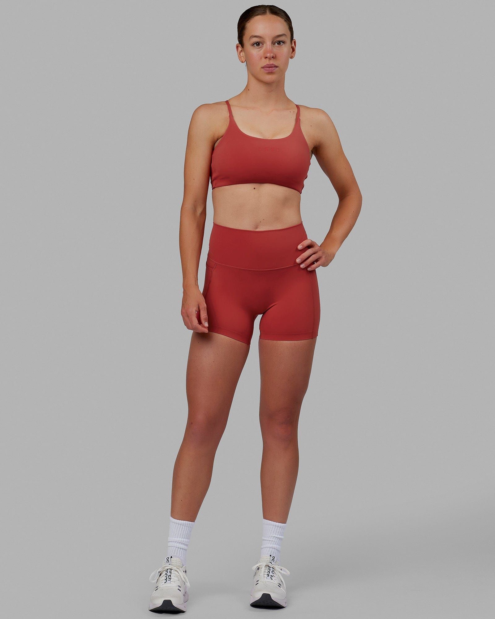 Elixir X-Short Tights With Pockets - Cardinal sold by LSKD product image thumbnail 5