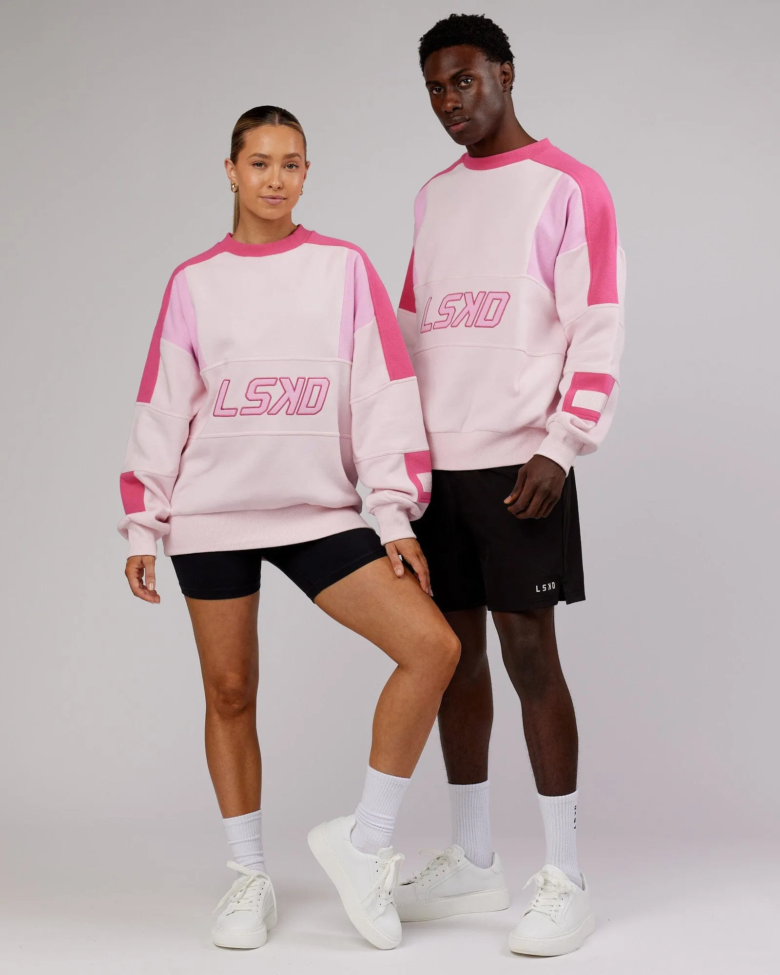 Unisex Slam Sweater Oversize - Pink Multi | Parallel