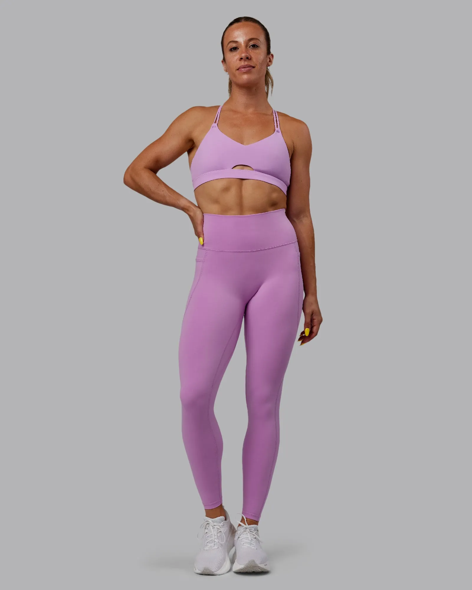 Fusion Full Length Tight with Pockets - Light Violet sold by LSKD