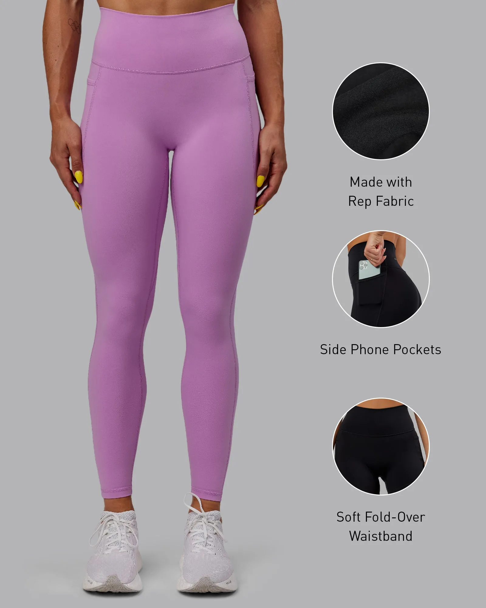 Fusion Full Length Tight with Pockets - Light Violet sold by LSKD product image thumbnail 2