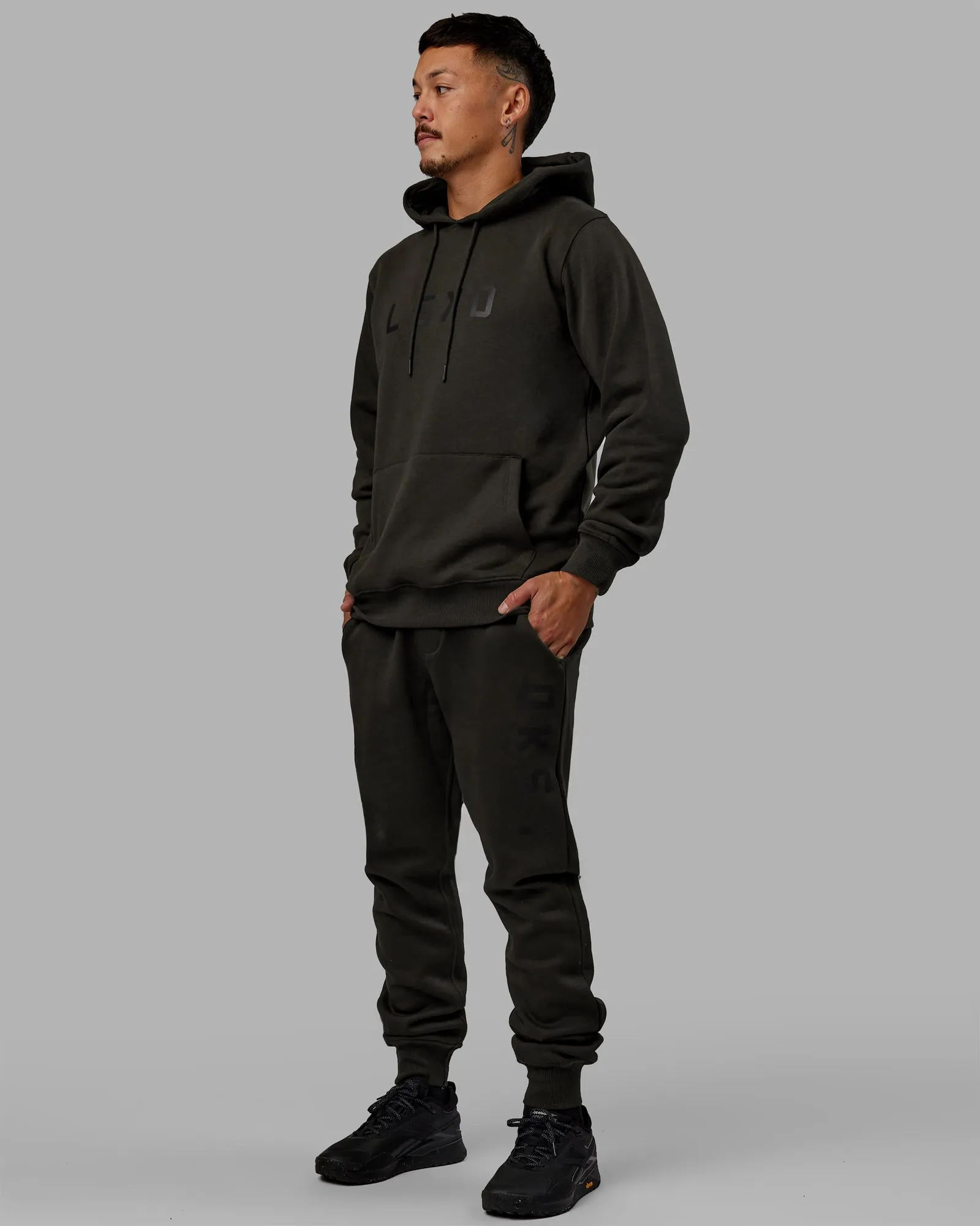 Structure Hoodie - Pirate Black-Black sold by LSKD product image thumbnail 3