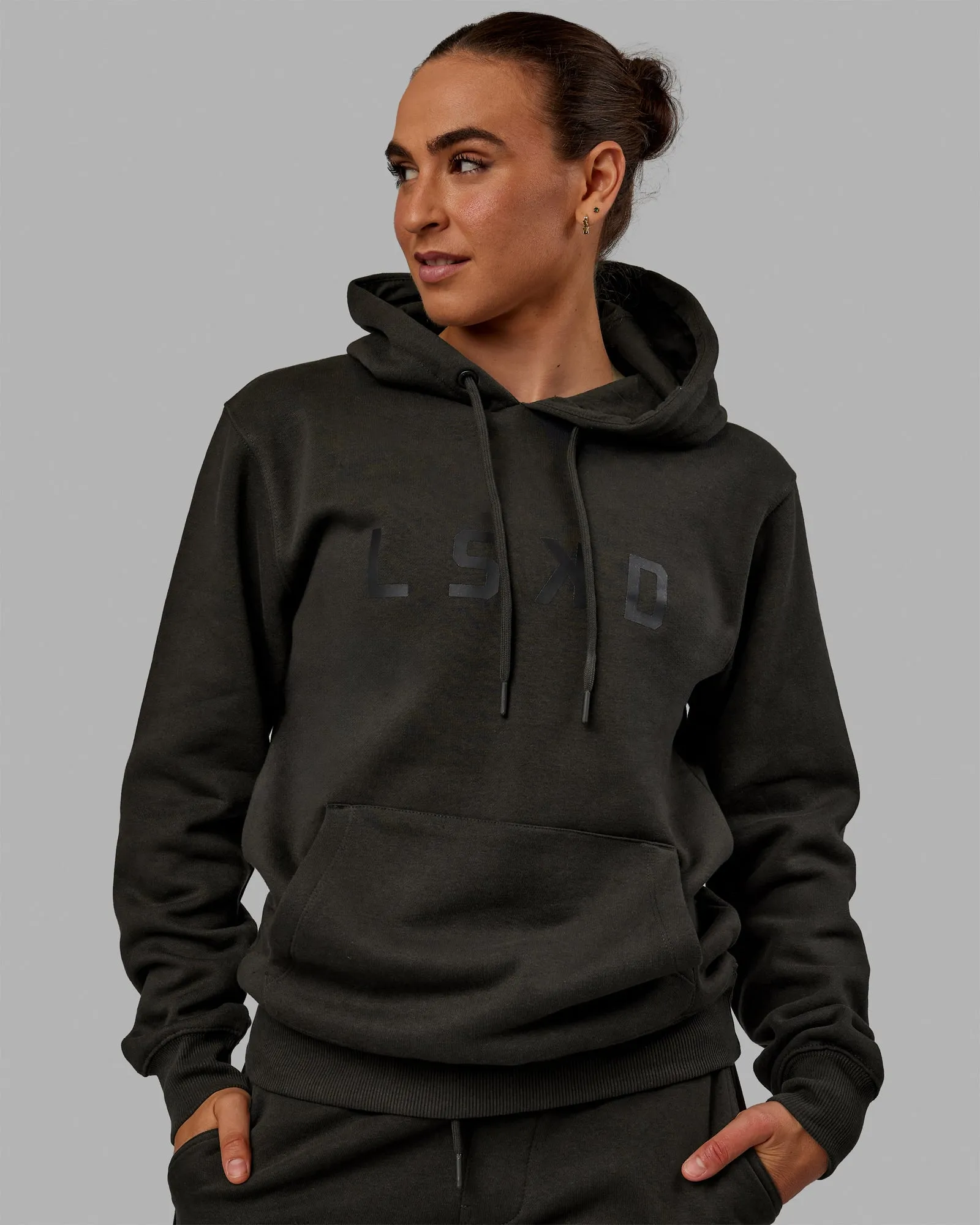Structure Hoodie - Pirate Black-Black sold by LSKD product image thumbnail 2