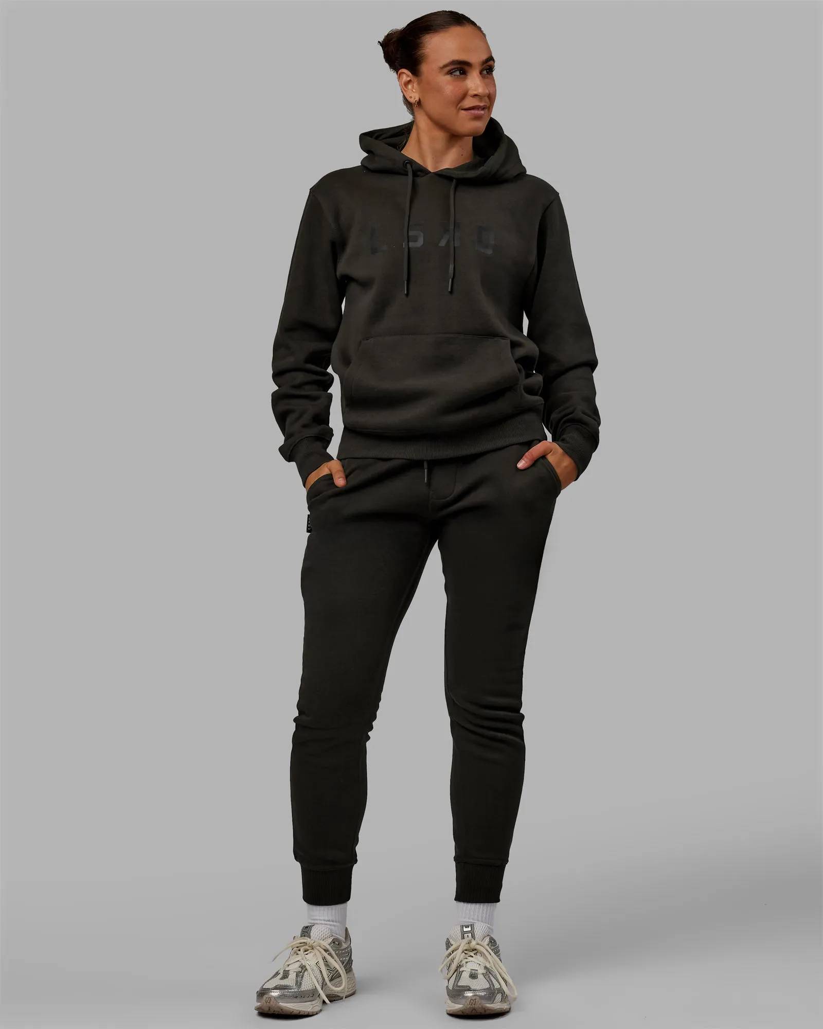 Structure Hoodie - Pirate Black-Black sold by LSKD product image thumbnail 5