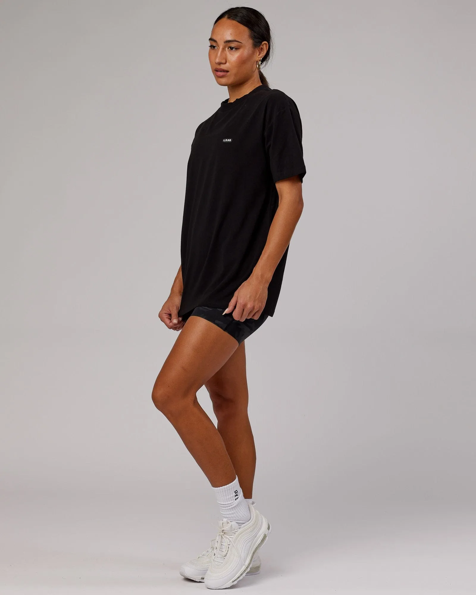 Unisex Capsule FLXCotton Tee Oversize - Black sold by LSKD product image thumbnail 4