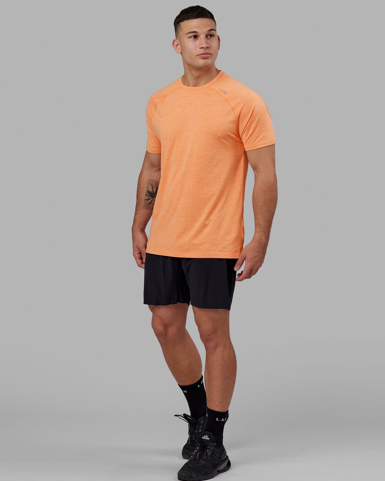 Perform VapourFLX Tee - Tangerine Marl sold by LSKD product image thumbnail 4