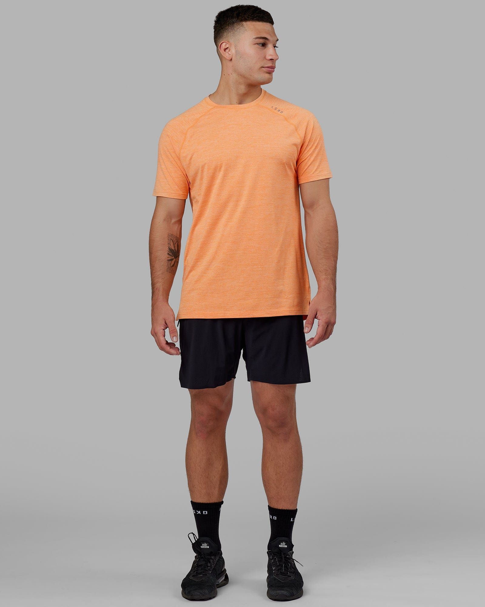 Perform VapourFLX Tee - Tangerine Marl sold by LSKD product image thumbnail 3