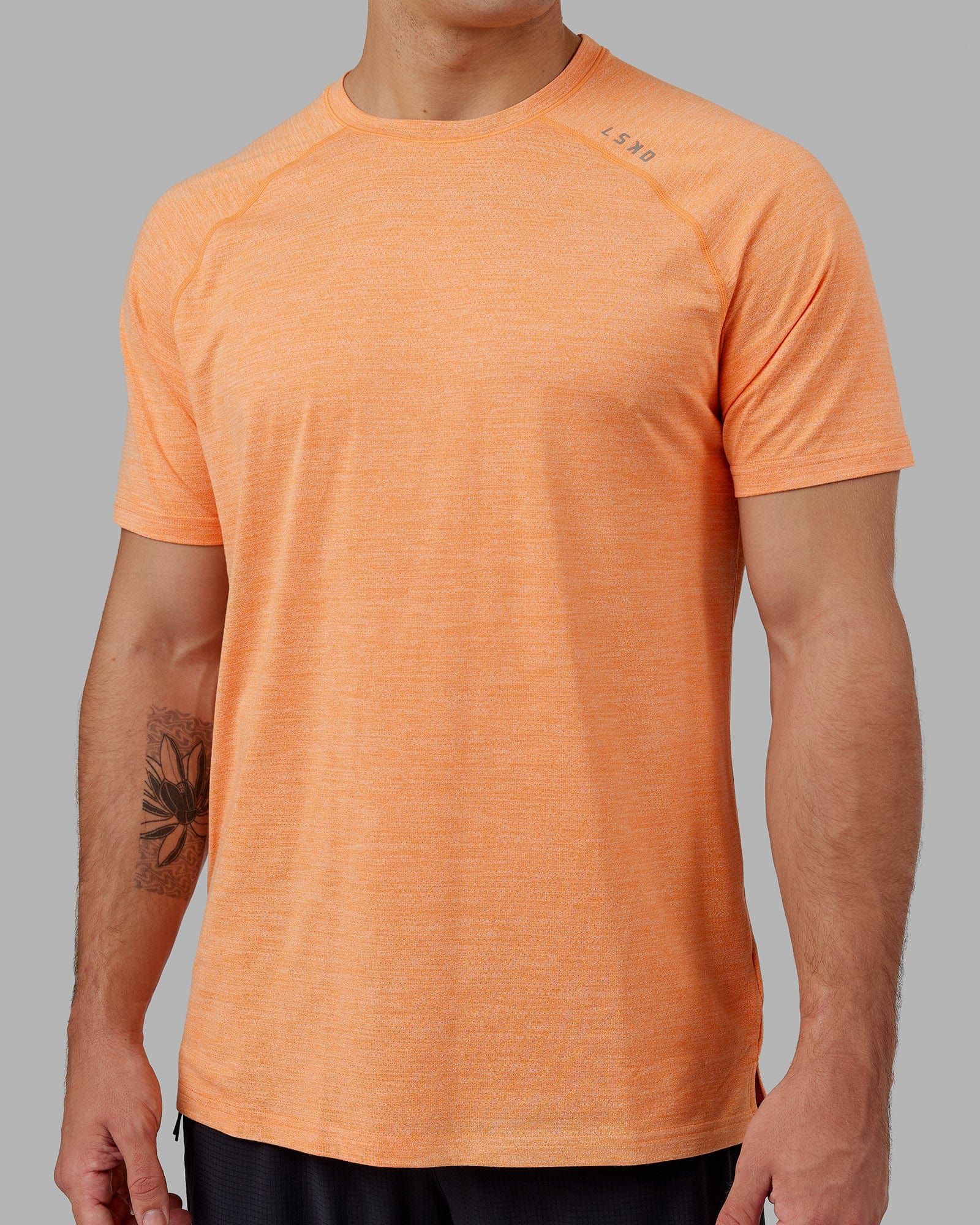 Perform VapourFLX Tee - Tangerine Marl sold by LSKD product image thumbnail 5