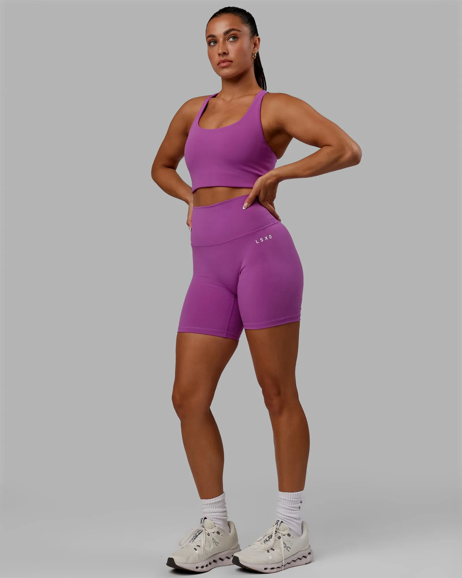 Base 2.0 Mid Short Tight - Hyper Violet sold by LSKD product image thumbnail 5