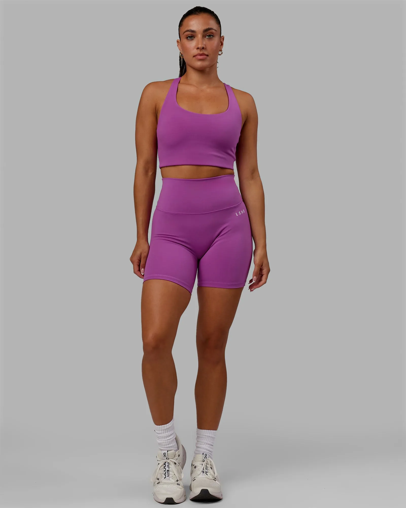 Base 2.0 Mid Short Tight - Hyper Violet sold by LSKD product image thumbnail 2