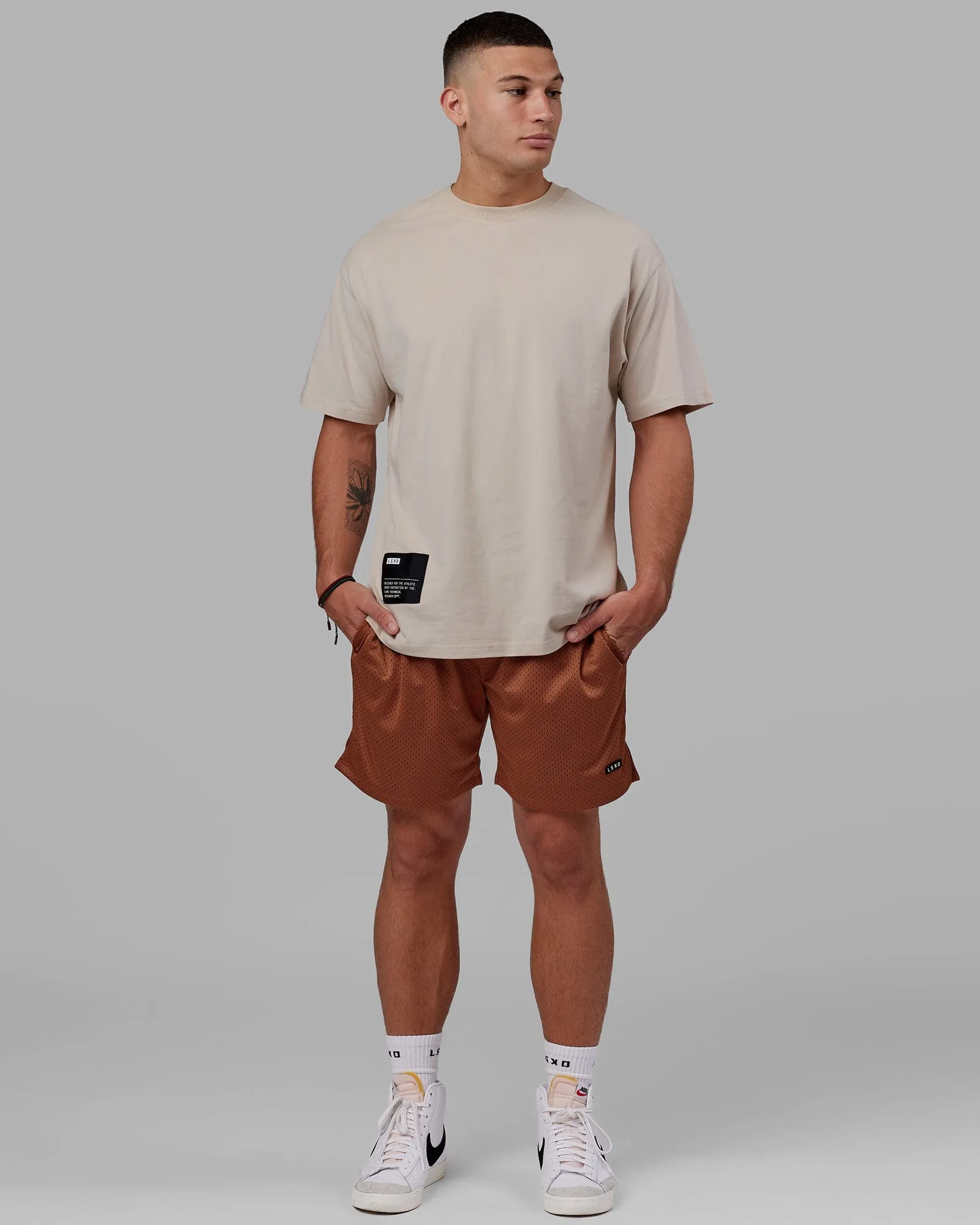 Fundamental Mesh Shorts - Hazel sold by LSKD product image thumbnail 3