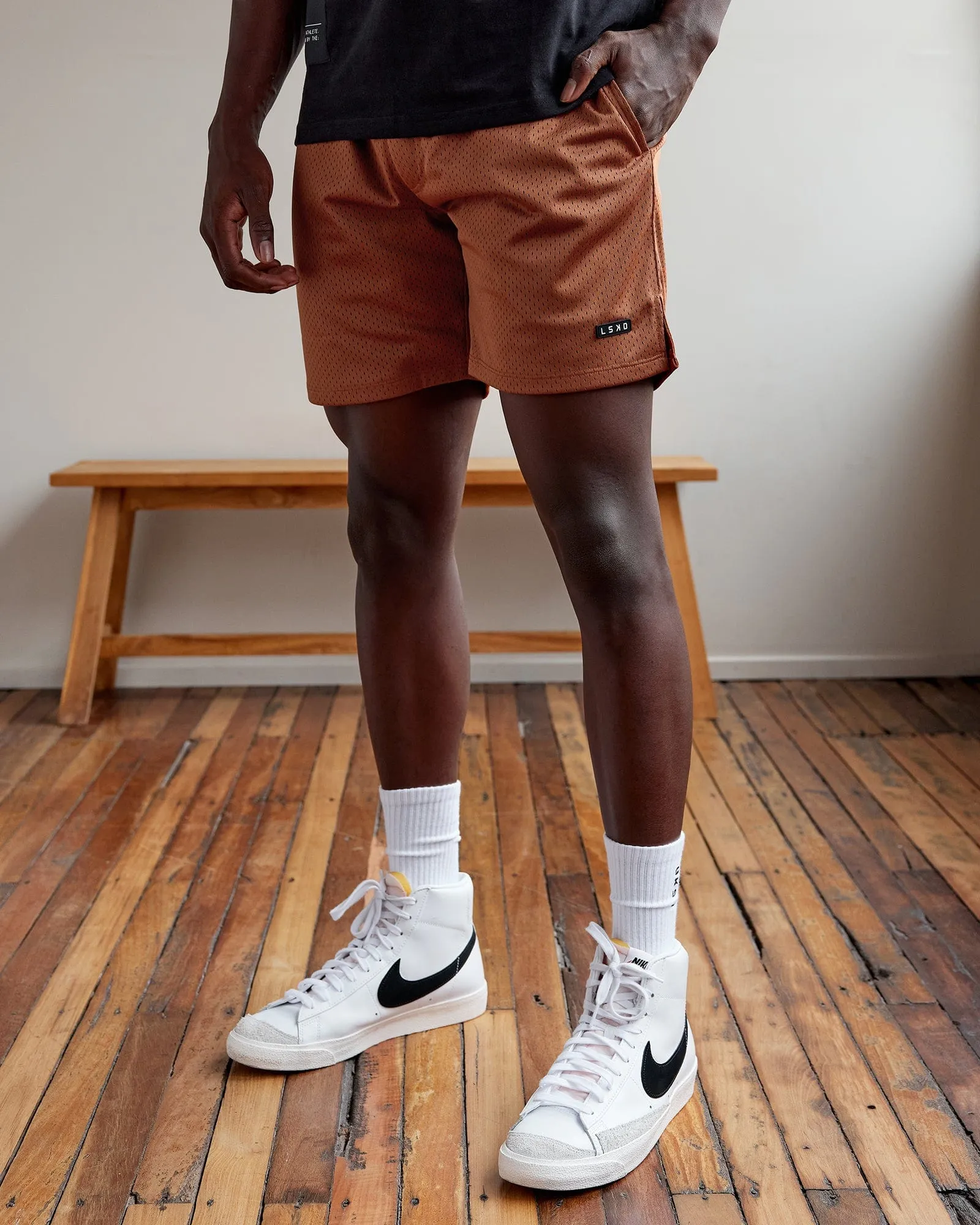 Fundamental Mesh Shorts - Hazel sold by LSKD product image thumbnail 2