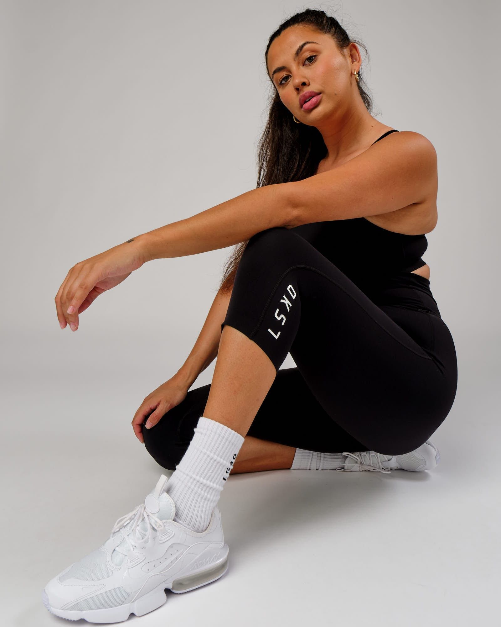 Elixir 3/4 Length Tight - Black sold by LSKD product image thumbnail 2