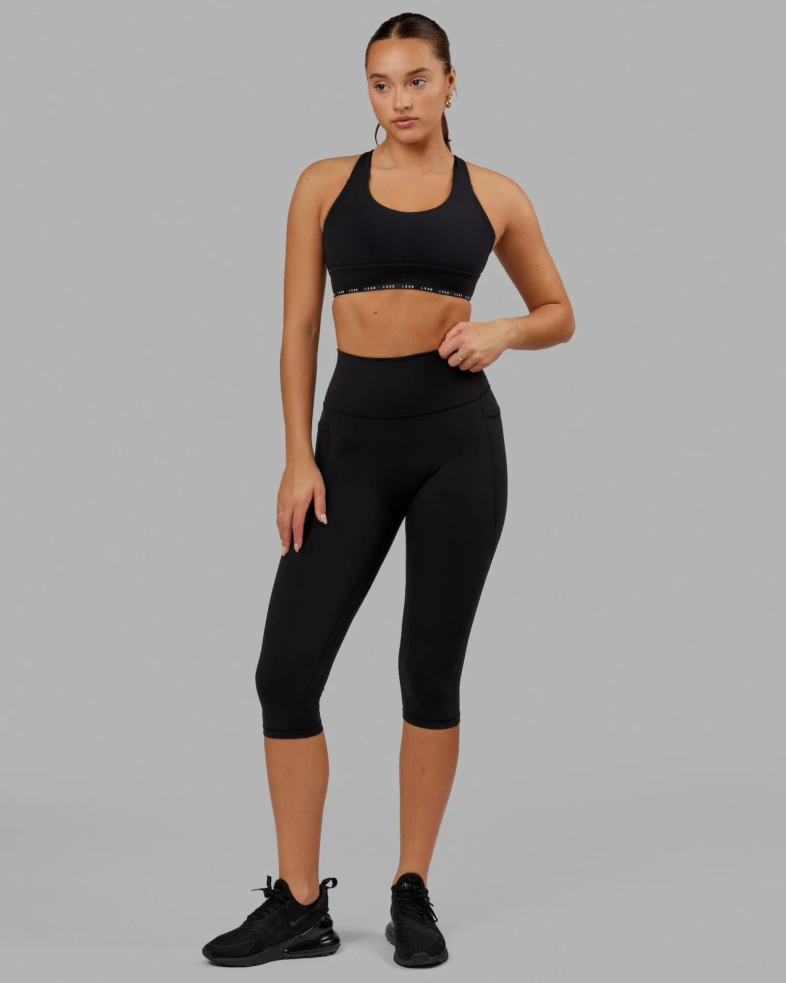 Fusion 3/4 Length Tight with Pockets - Black sold by LSKD product image thumbnail 3