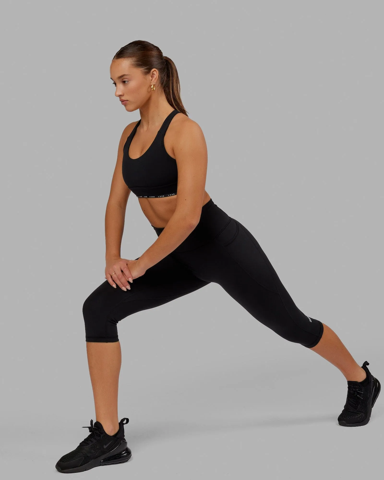 Fusion 3/4 Length Tight with Pockets - Black sold by LSKD product image thumbnail 5