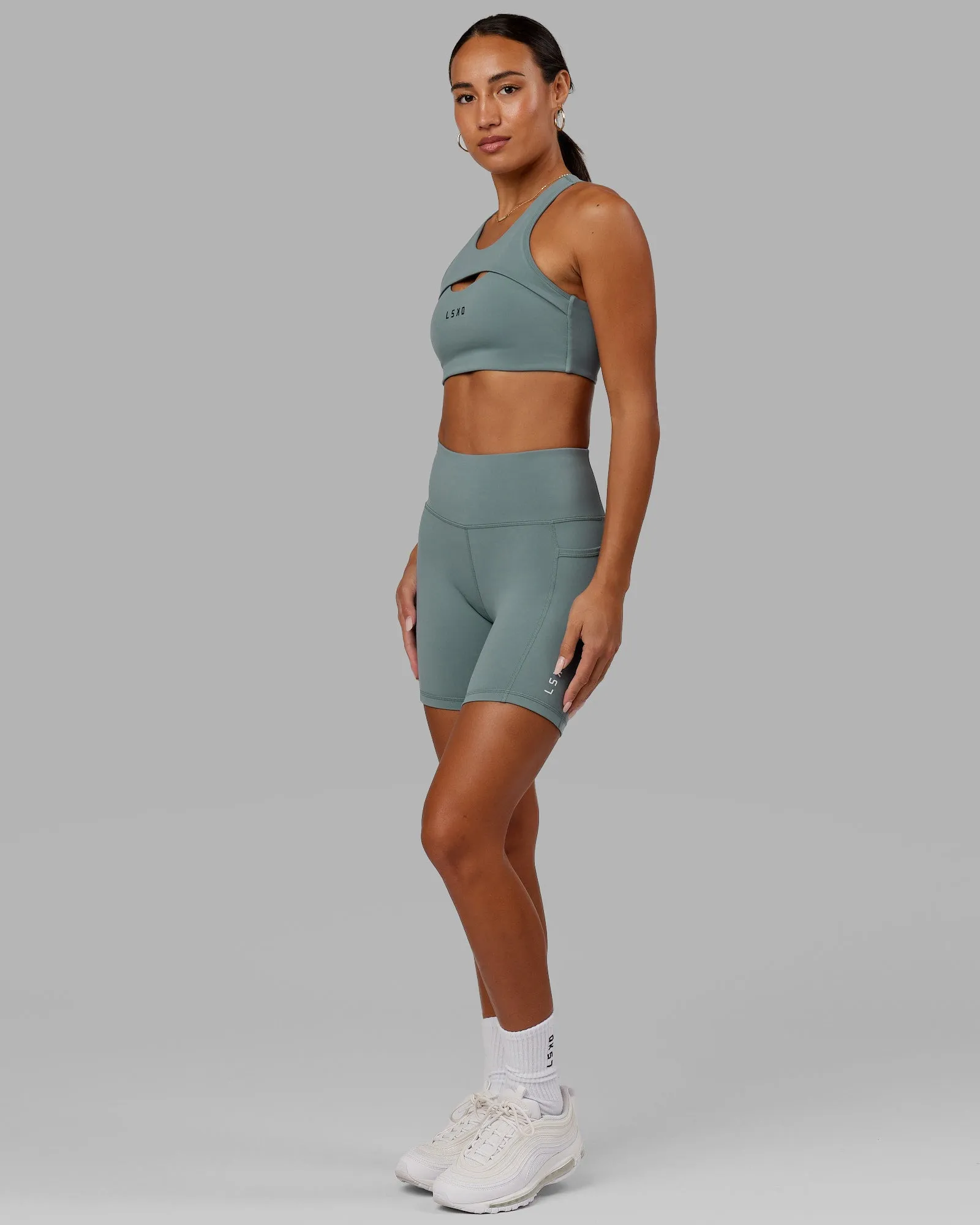 Rep Mid Short Tights Small Logo - Eclipse sold by LSKD product image thumbnail 5