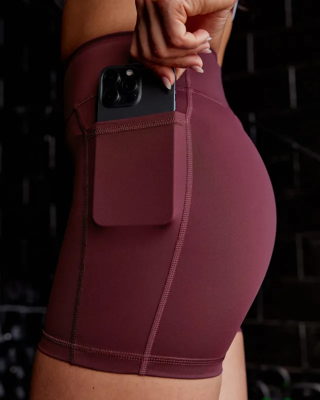 Elite X-Short Legging - Dark Cherry sold by LSKD