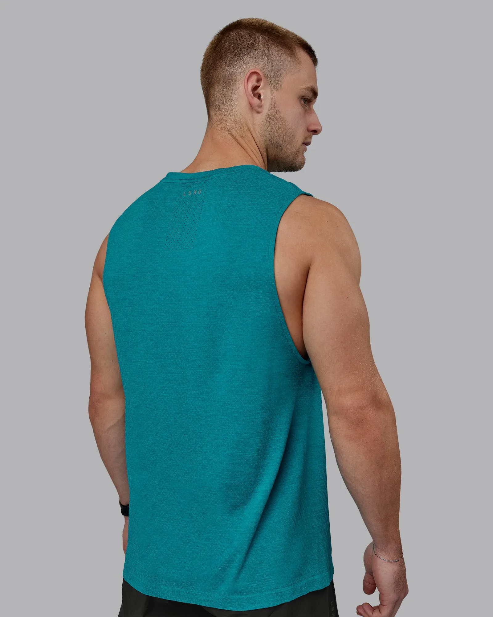 AeroFLX+ Seamless Muscle Tank - Blue Bird Marl sold by LSKD product image thumbnail 3