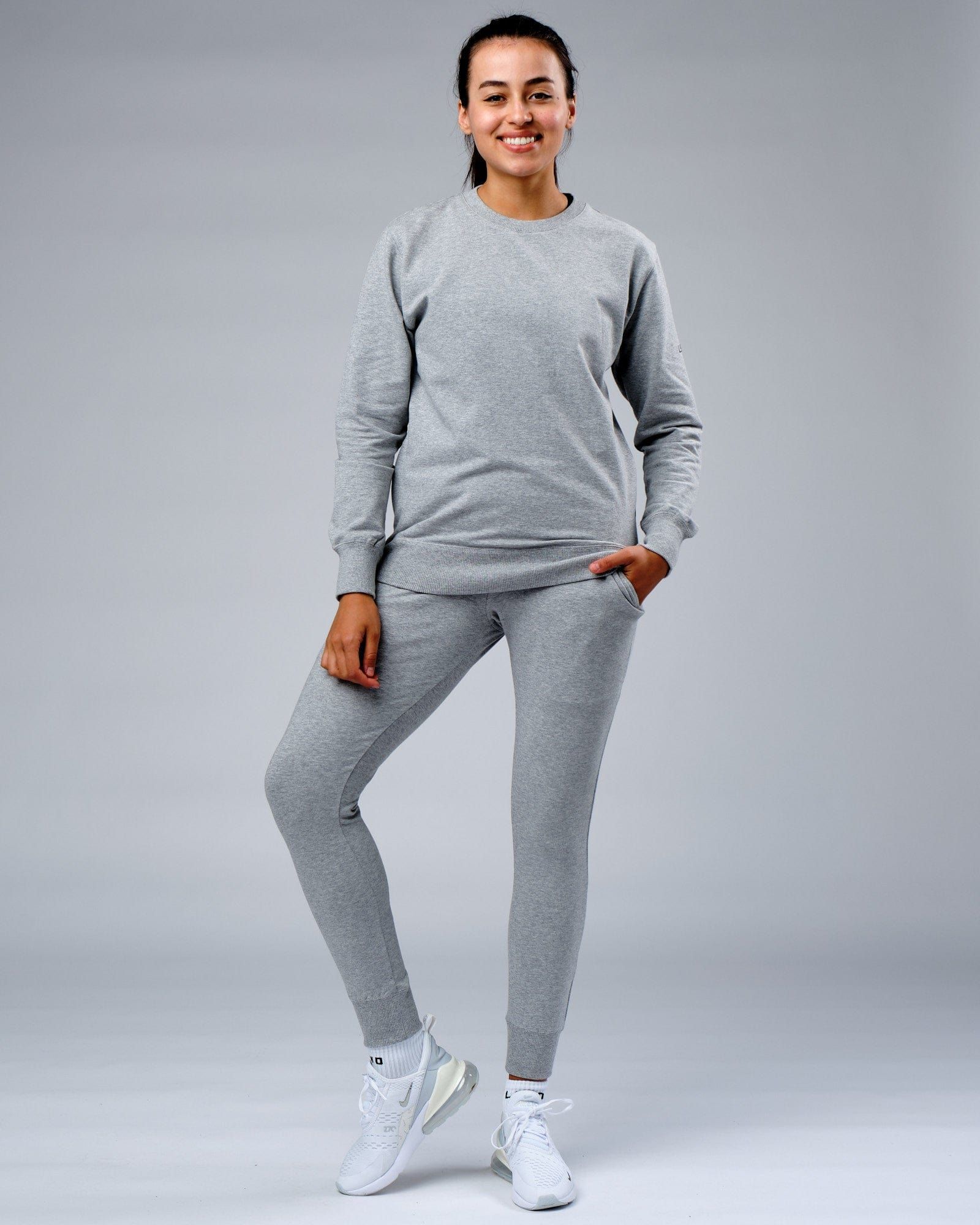 Unisex Rival FLXFleece Training Fit Sweater - Light Grey Marl sold by LSKD product image thumbnail 5