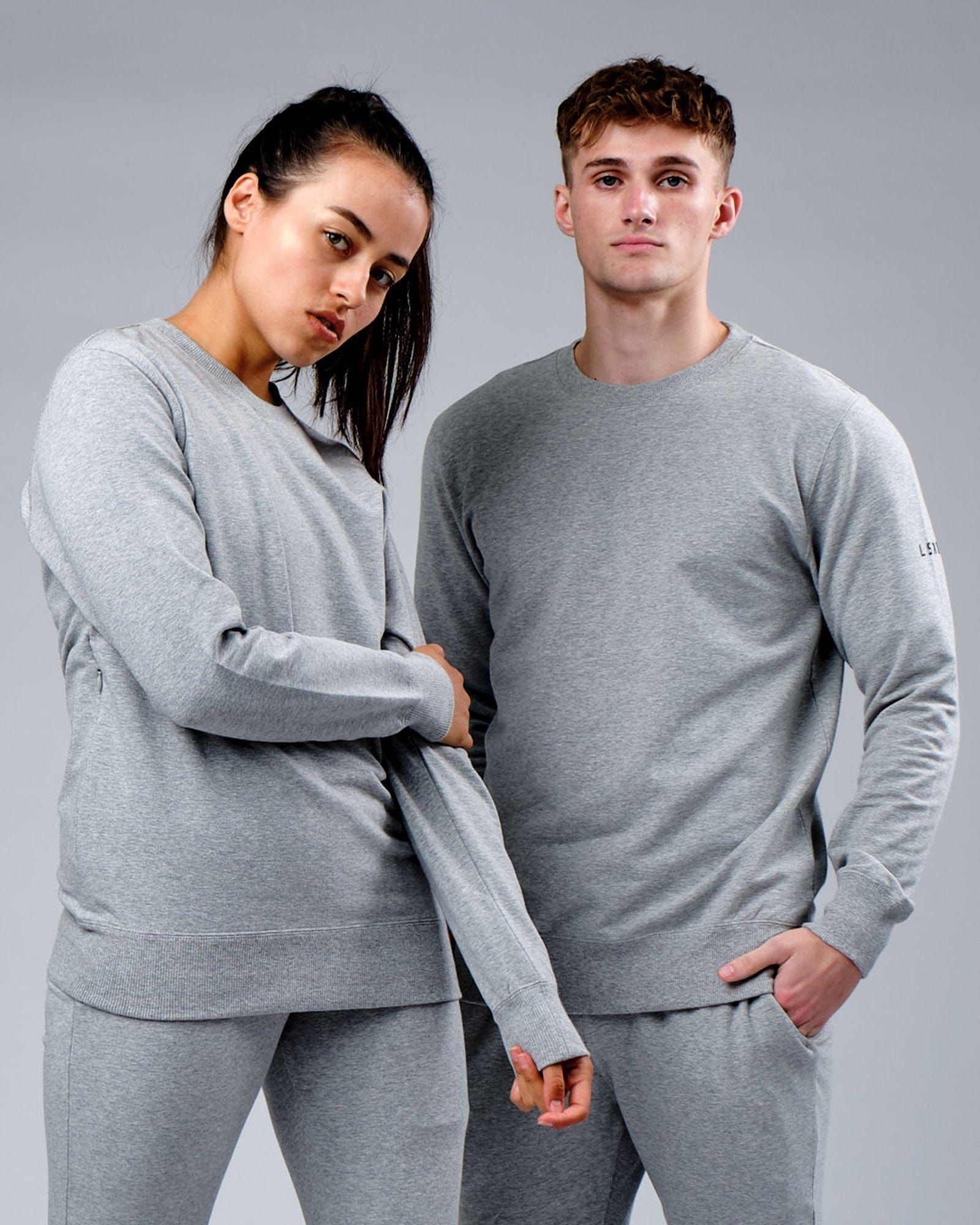 Unisex Rival FLXFleece Training Fit Sweater - Light Grey Marl sold by LSKD