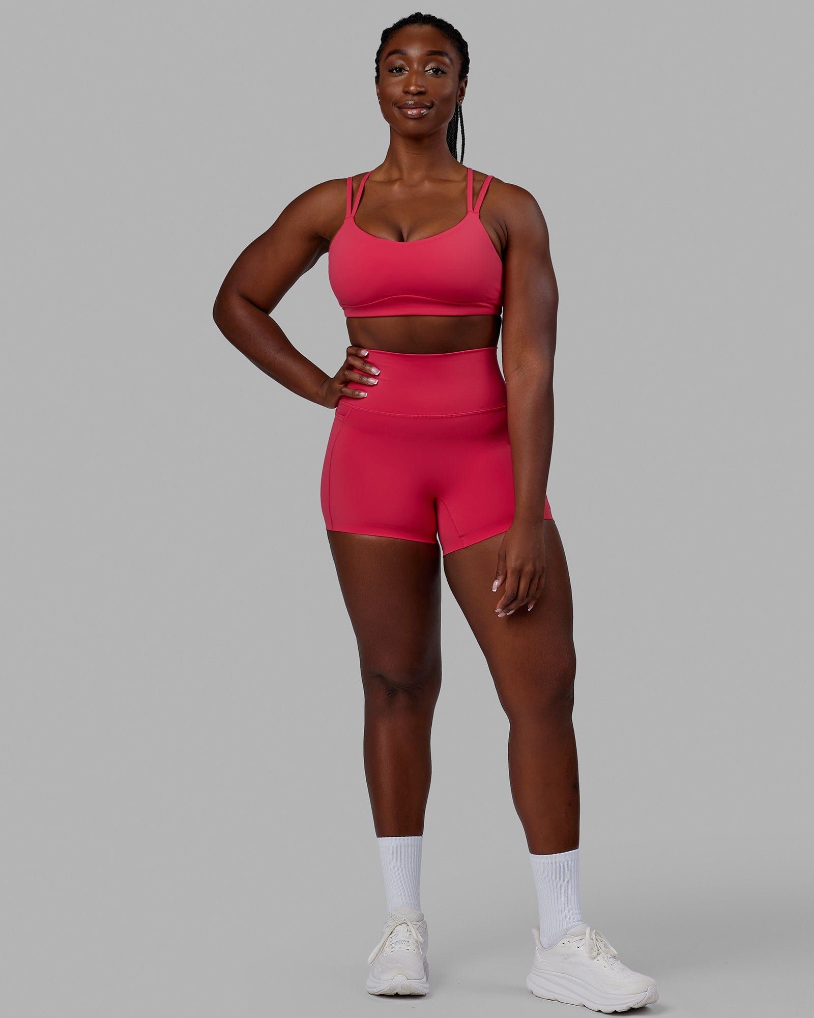 Vogue Sports Bra - Raspberry sold by LSKD product image thumbnail 3