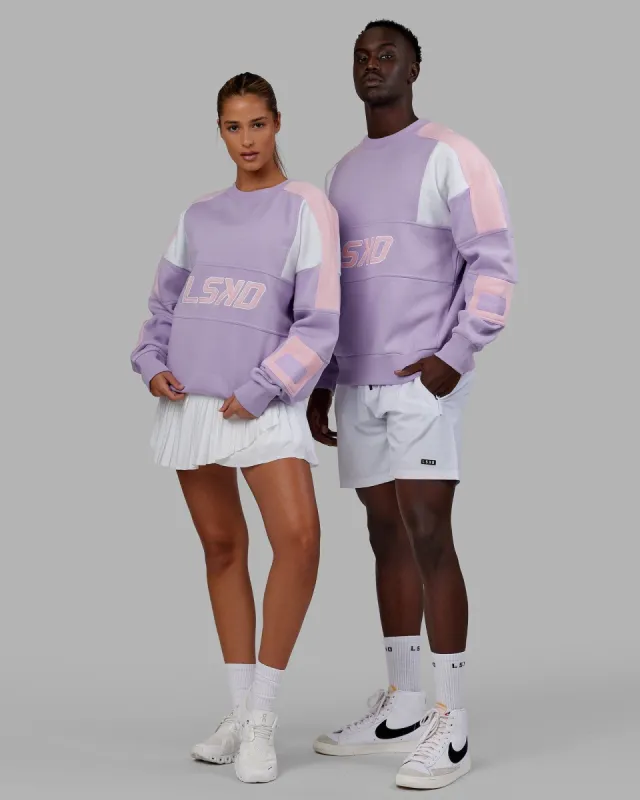 Unisex Slam Sweater Oversize - Pale Lilac-Petal Pink sold by LSKD