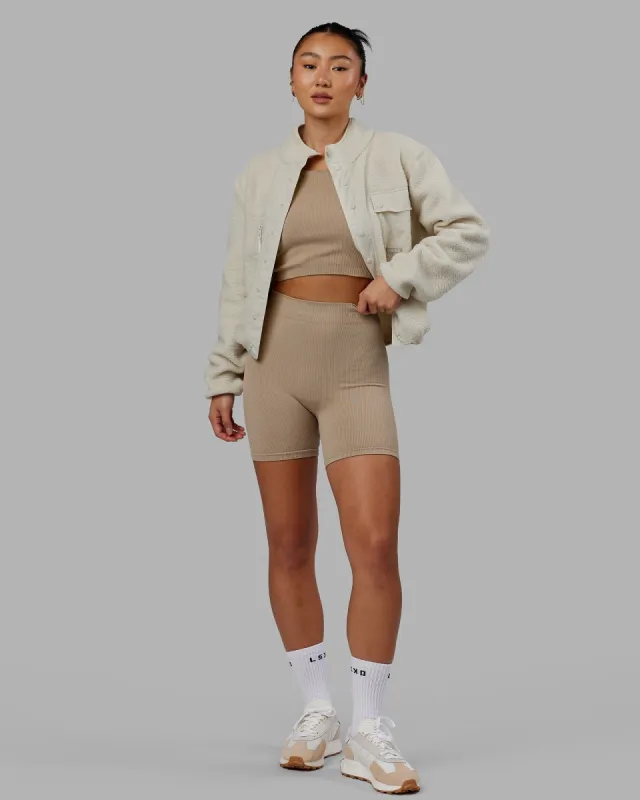 Alpine Fleece Jacket - Bone sold by LSKD