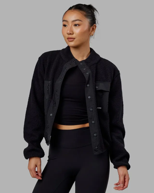 Alpine Fleece Jacket - Black sold by LSKD