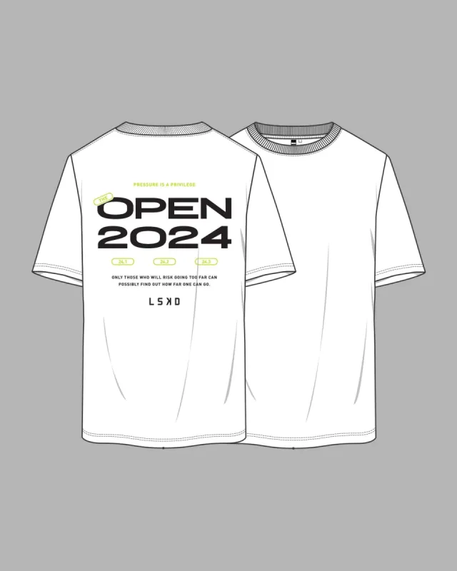 Open 2024 FLXCotton Oversize Tee - White-Black sold by LSKD
