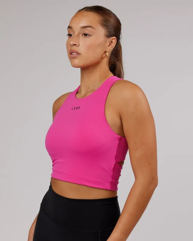 Status Shelf Bra Active Tank - Magenta sold by LSKD