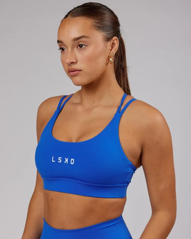 Bridge Sports Bra - Strong Blue sold by LSKD