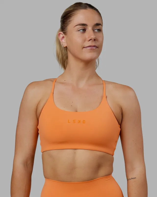 Twist Sports Bra - Tangerine sold by LSKD