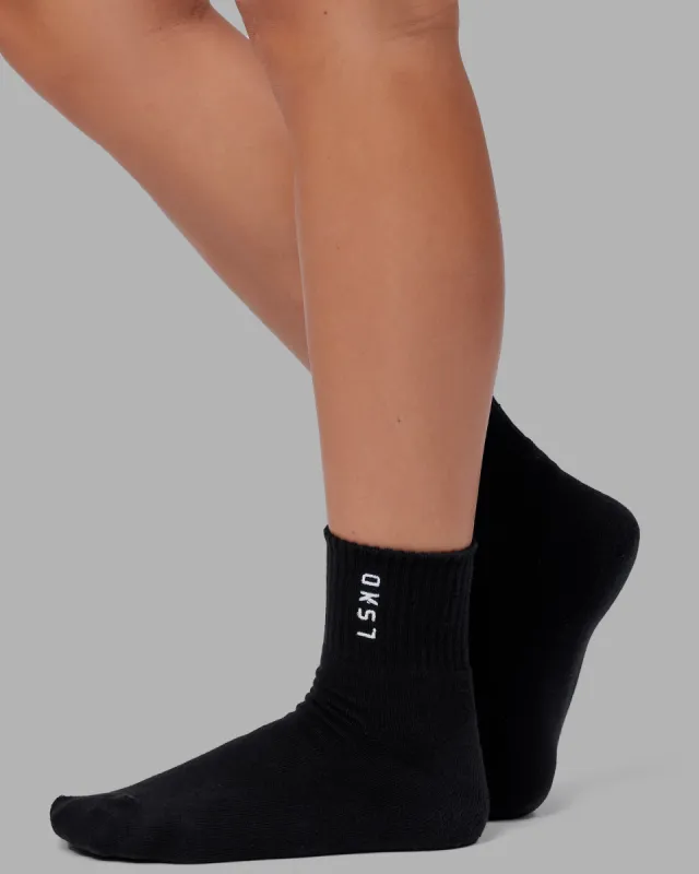 Signal Quarter Socks - Black sold by LSKD