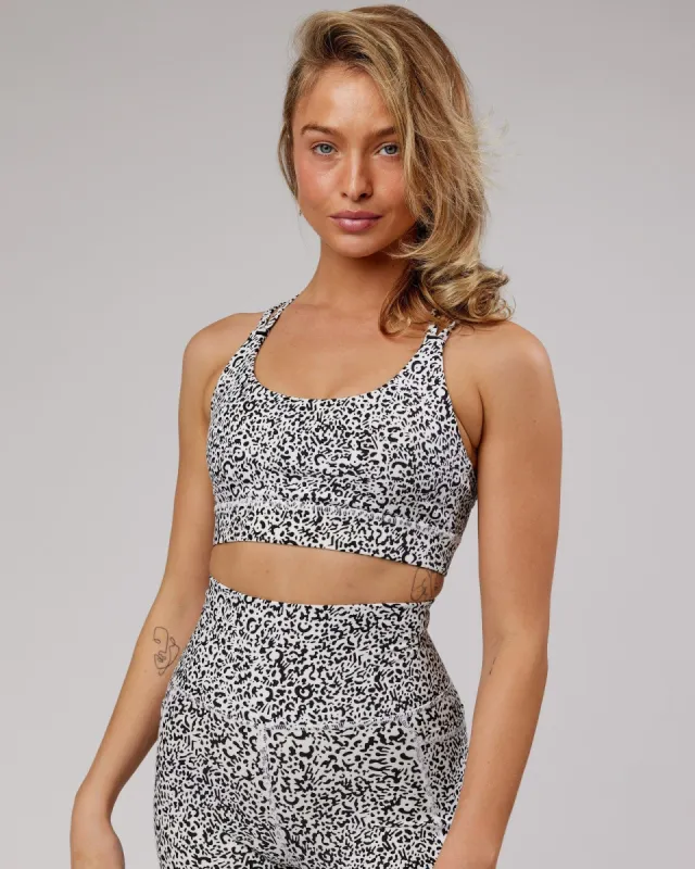 Bridge Sports Bra - Spotty White-Black sold by LSKD