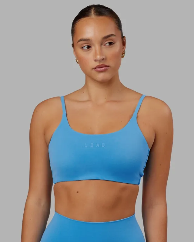 Twist Sports Bra - Azure Blue sold by LSKD