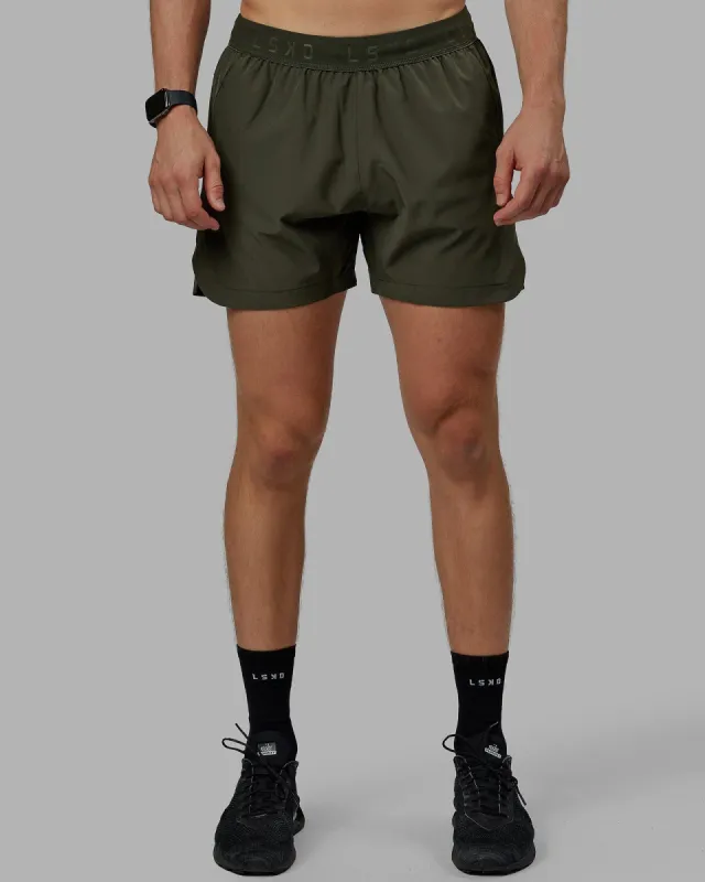 Competition 5" Performance Shorts - Forest Night sold by LSKD