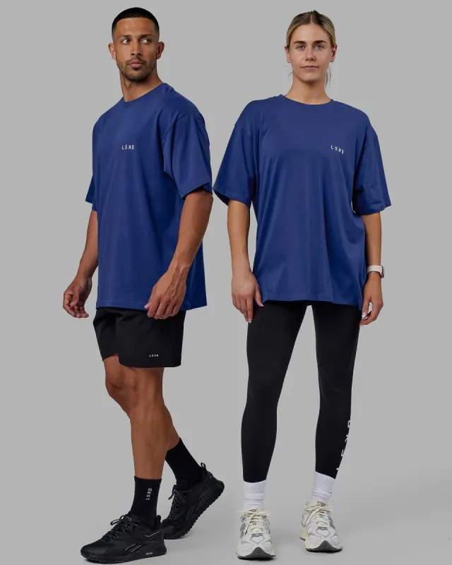 Unisex Endeavour Heavyweight Tee Oversize - Galactic Cobalt sold by LSKD