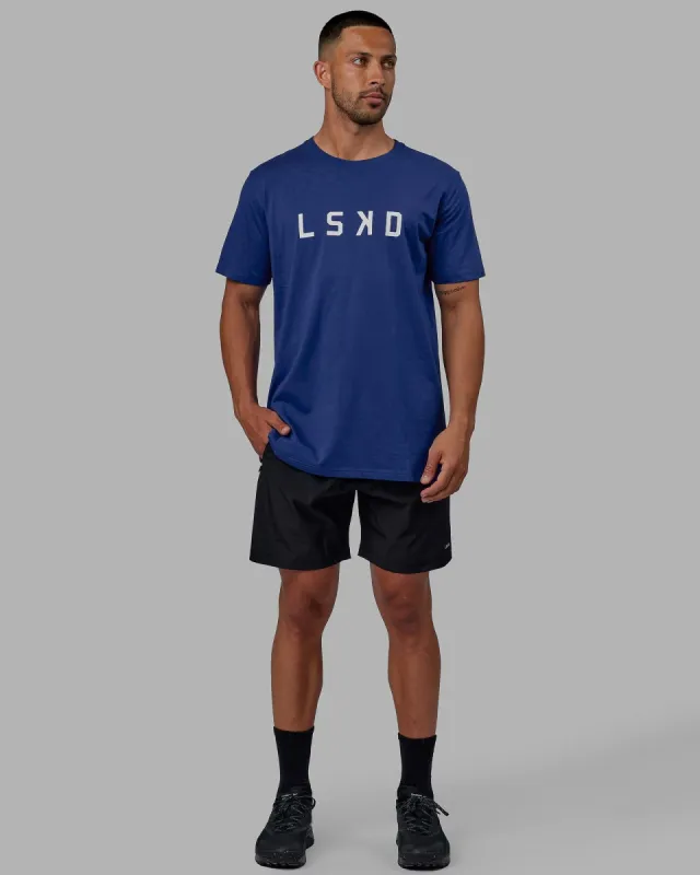 Structure Tee - Galactic Cobalt-White sold by LSKD