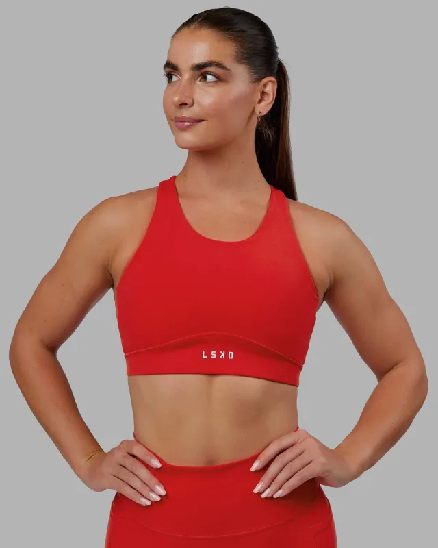Fusion Sports Bra - Infrared sold by LSKD
