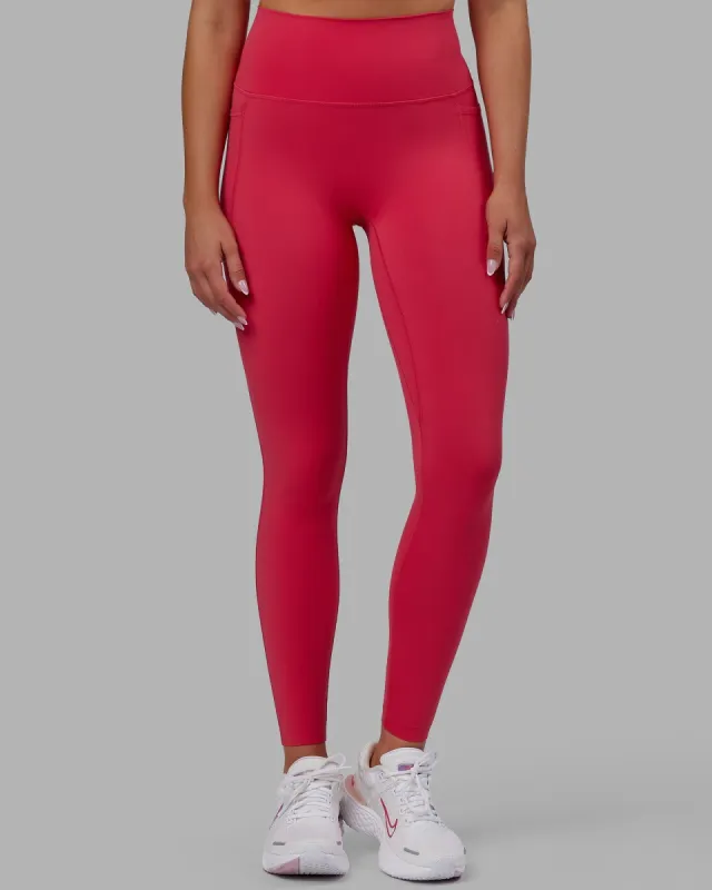 Elixir Full Length Tights With Pockets - Raspberry sold by LSKD