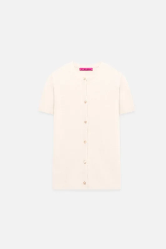 Women's Short Sleeve Cardigan made by The Elder Statesman