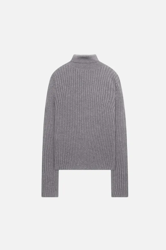 Rib Knit Women's Turtleneck made by The Elder Statesman