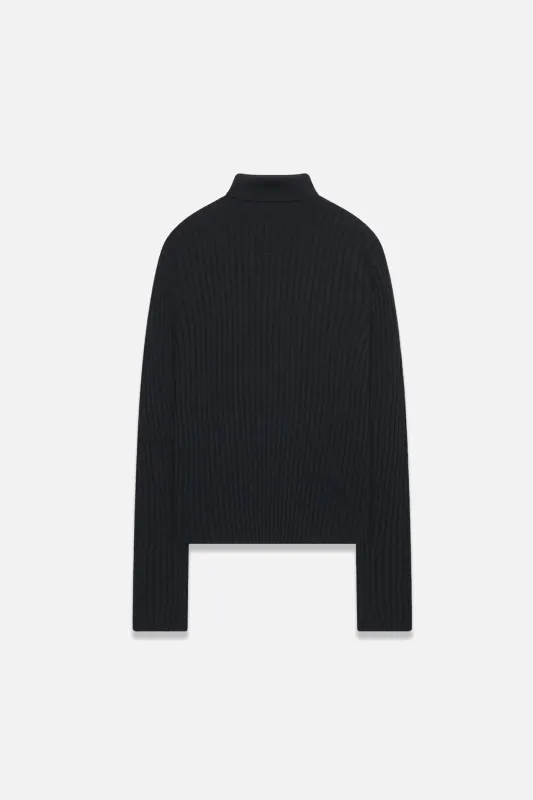 Rib Knit Women's Turtleneck made by The Elder Statesman