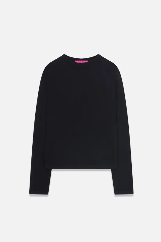 Jersey Knit Women's Long Sleeve Top made by The Elder Statesman