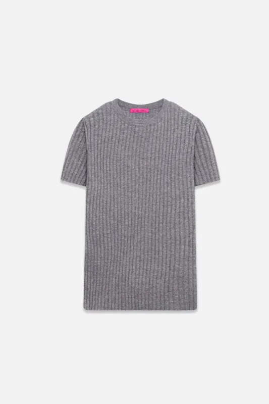 Ellie Rib Knit Tee made by The Elder Statesman