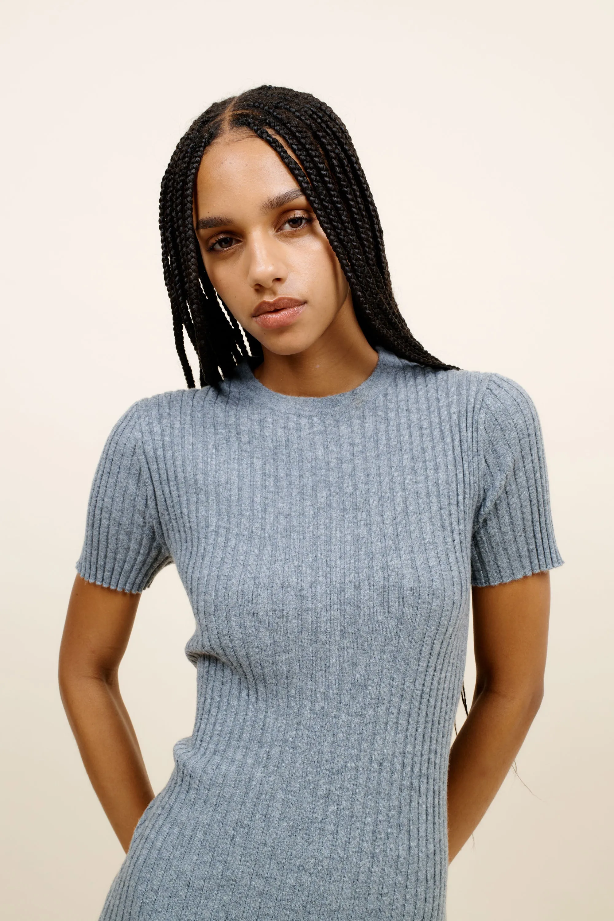 Ellie Rib Knit Tee sold by The Elder Statesman product image thumbnail 3